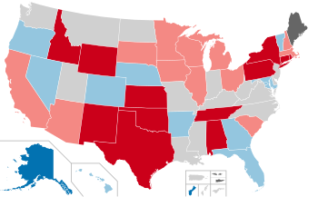 1994 resultados de las elecciones para gobernador de los Estados Unidos map.svg