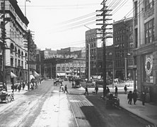Looking north, 1901 or 1902. Photo by Asahel Curtis. Annotated.