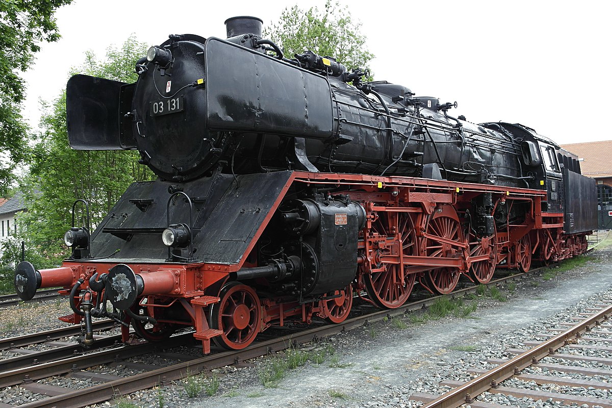 10形蒸気機関車図面　ドイツ連邦鉄道