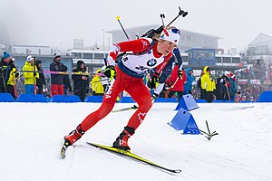 Lunder op de wereldbeker biatlon in Oberhof 2020