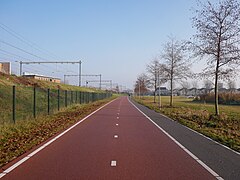 Almere Stad, Streckenabschnitt entlang des Odeonparks