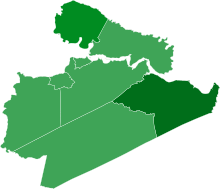 County and independent city results
Aird
60-70%
70-80%
80-90% 2023 Democratic primary in Virginia's 13th Senate district.svg