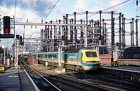 43056 in MML livery passing the gasworks