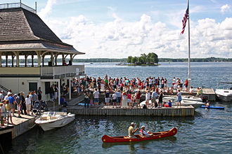 The Pavilion located on the St. Lawrence River, pictured in 2008 4th of July at TIP 08.jpg