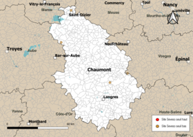 Carte des communes avec sites Seveso