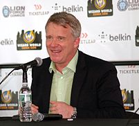 Hall during a Q&A session at the 2013 Wizard World New York Experience