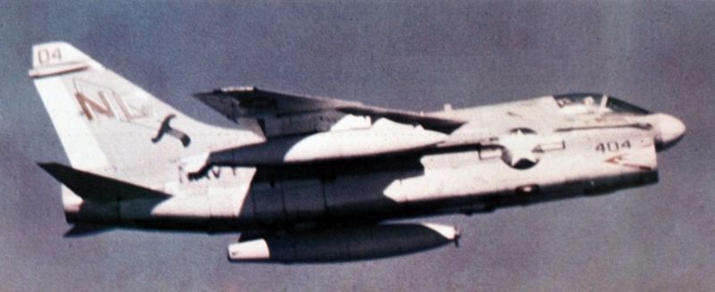 File:A-7E Corsair VA-147 in flight 1970.jpg