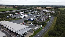 Aerial view of Wetherby services Aerial photographs of Wetherby Services (14th August 2021) 003.jpg