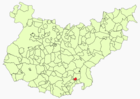 Расположение муниципалитета Аильонес на карте провинции
