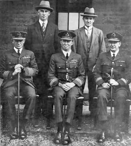 The inaugural Air Board, including Group Captain Stanley Goble (front row, left) and Air Commodore Richard Williams (front row, centre)