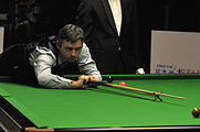 Deutsch: Bild aufgenommen in Berlin während des German Masters im Snooker 2014. Alan McManus. English: Picture taken in Berlin during the Snooker German Masters in 2014. Alan McManus.