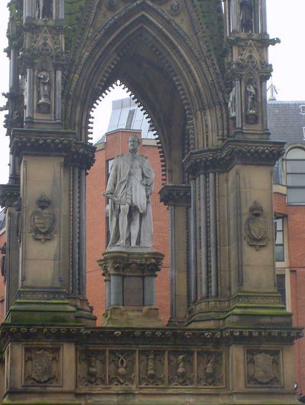 Close-up of the Albert Memorial