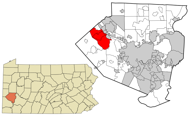 File:Allegheny County Pennsylvania incorporated and unincorporated areas Moon township highlighted.svg