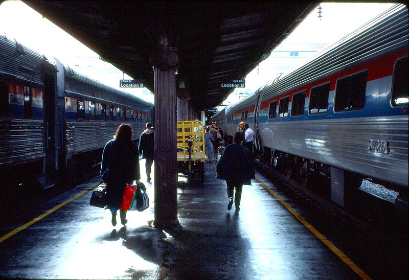 File:Amtrak trains at Washington Union Station, 1994.jpg