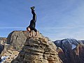 * Nomination A man performing a handstand on top of the Angels Landing, Zion National Park, USA. --The Cosmonaut 16:46, 22 September 2019 (UTC) * Promotion  Support OK, but could be sharper. --C messier 14:06, 30 September 2019 (UTC)