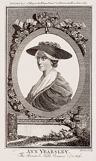 Ann Yearsley English poet and writer, 1753–1806