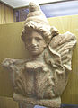 Antefixa en forma de cap d'Atis, terracota, Fiesole