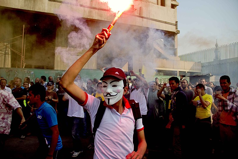 File:Anti-coup protester wearing Guy Fawkes mask - demonstration in Cairo 6-Oct-2013.jpg