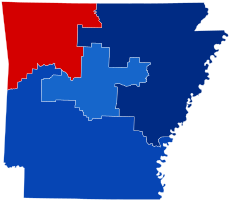 Arkansas 2008 House Map.svg