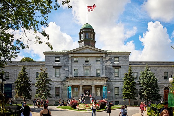 The McGill University Arts Building in Montreal, Quebec