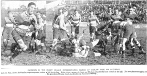 Auckland v South Auckland, 27 July 1929.png