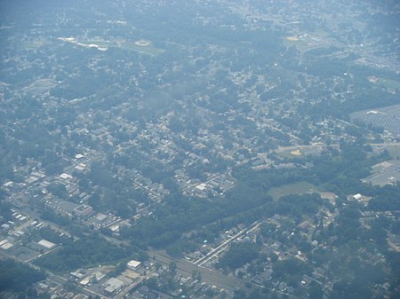 Audubon NJ from airplane