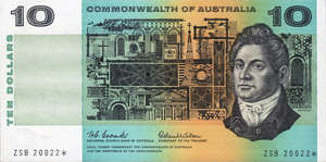 Australiano $ 10 - série original - obverse.png