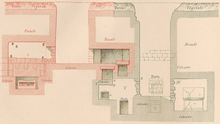 Cross-section of the Ayaa Necropolis. The Alexander sarcophagus is bottom middle. Ayaa Necropolis, Sidon.png