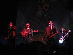 Spas Dimitrov, Valentin Monovski, Kiril Yanev and Vladimir Leviev in concert Balkandji, Gradat i az, 2007.jpg