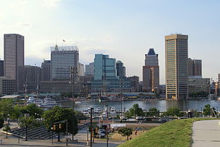 Baltimore City in Maryland, United States