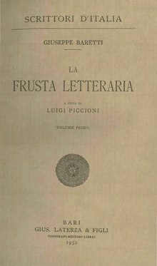 Baretti - La frusta letteraria I. djvu