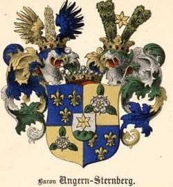 The coat of arms of the Baltic noble family von Ungern-Sternberg