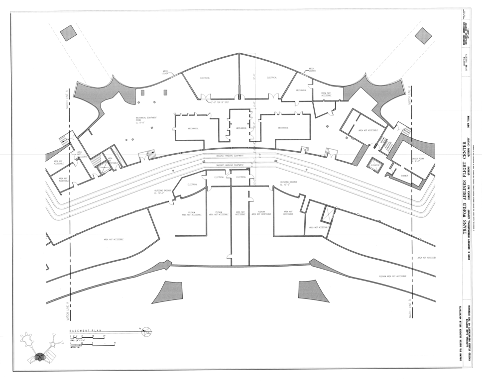 File Basement Floor Plan Center Trans World Airlines Flight