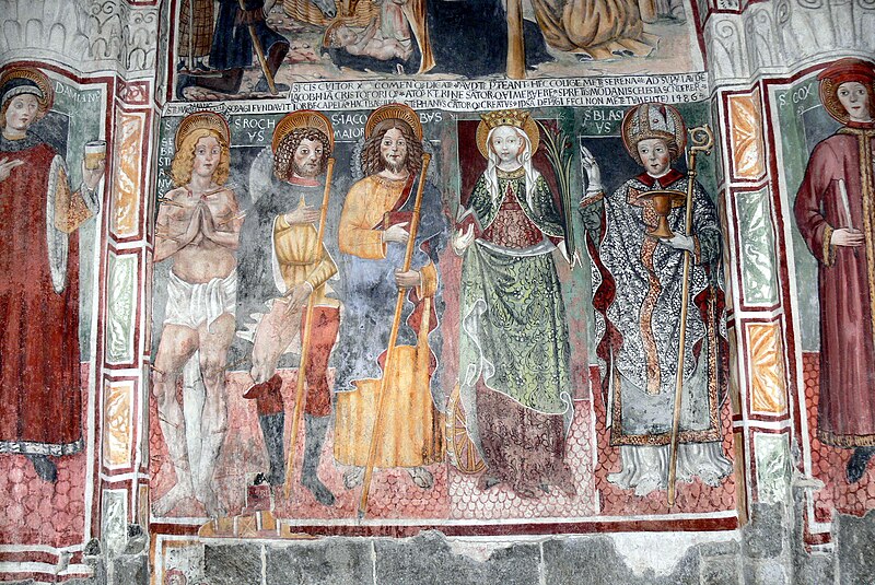 File:Basilica San Giulio - Fresco Heilige.jpg