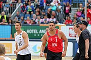 Deutsch: Beachhandball Europameisterschaften 2019 (Beach handball Euro); Tag 6: 7. Juli 2019 – Männerfinale, Dänemark-Norwegen 2:0 (25:18, 19:16) English: Beach handball Euro; Day 6: 7 July 2019 – Men's Final – Denmark-Norway 2:0 (25:18, 19:16)