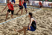 Deutsch: Beachhandball Europameisterschaften 2019 (Beach handball Euro); Tag 1: 2. Juli 2019 – Männer, Vorrunde Gruppe D, Frankreich-Montenegro 2:0 (19:7, 18:9) English: Beach handball Euro; Day 1: 2 July 2019 – Men Preliminary Round Group D – France-Montenegro 2:0 (19:7, 18:9)