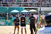 Deutsch: Beachvolleyball bei den Olympischen Jugendspielen 2018; Tag 11, 17. Oktober 2018; Jungen, Spiel um Platz 3 – Argentinien-Ungarn 2:0 (21–15/21–15) English: Beach volleyball at the 2018 Summer Youth Olympics at 17 October 2018 – Bronze Medal Match – Argentina-Hungary 2:0 (21–15/21–15)