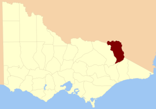 <span class="mw-page-title-main">County of Benambra</span> Cadastral in Victoria, Australia