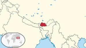 Bhutan in its region.svg