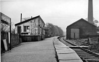 The former Birch Vale railway station in 1965 Birch Vale railway station 1800648 0025e56c.jpg
