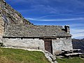 * Nomination Bivouac hut Rifugio Regi in Vigezzo Valley, Italy. --Mænsard vokser 08:18, 16 October 2020 (UTC) * Decline Good compostion. Can you sharpen it a bit and is there a version with more than 72 dpi? --Augustgeyler 10:08, 16 October 2020 (UTC) Ok i can try, but from this side this is the only version I have.--Mænsard vokser 08:13, 17 October 2020 (UTC) Can you try to reduce noise reduction instead? This image is otherwhise lacking detail. --Augustgeyler 19:10, 17 October 2020 (UTC) I'm not sure I can make a better version than this, but if you are more skilled feel free to upload a new version of the picture.--Mænsard vokser 19:09, 19 October 2020 (UTC)  Oppose  Oppose I am sorry to oppose, but if there is now raw media the resolution and sharpness can't be improved as necessary. --Augustgeyler 11:31, 20 October 2020 (UTC)