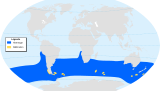 Albatros de ceja negra-mapa-ubicación-en.svg