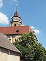 Deutsch: Blick zur Stadtkirche in Leonberg. English: View to the city church in Leonberg, German Federal State Baden-Württemberg.
