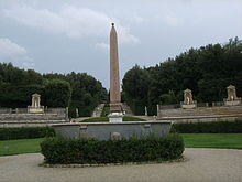 View of obelisk from palace Boboli, obelisco 02.JPG