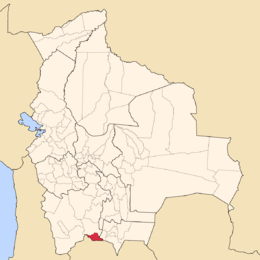 Province of Modesto Omiste - Beliggenhet