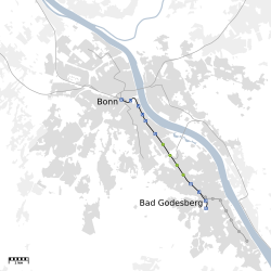 Línea del tren ligero Bonn - Bad Godesberg