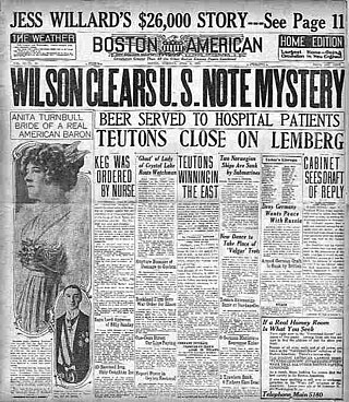 <i>Boston American</i> Newspaper in Boston, Massachusetts