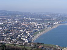 An aerial view of Bray