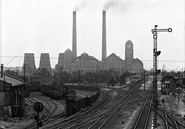 Bobrek power station in the 1930s