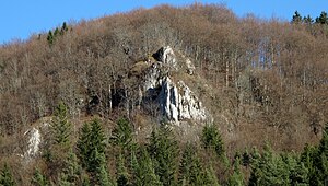 Castle rock from the southwest